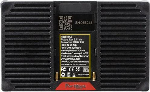 Image du produit Portkeys PL5 5.4 Zoll Live Stream Monitor (5.40")