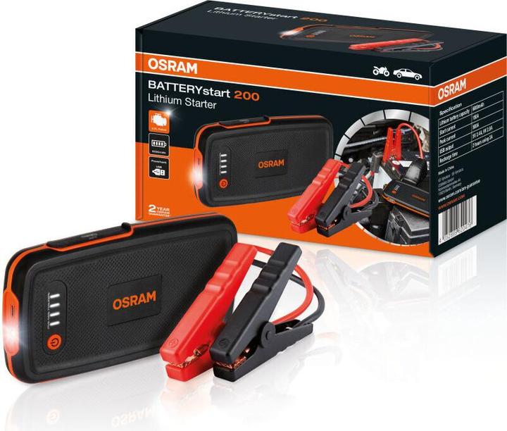 Actual product image Osram Batterystart 200 (500 A, 6000 mAh)