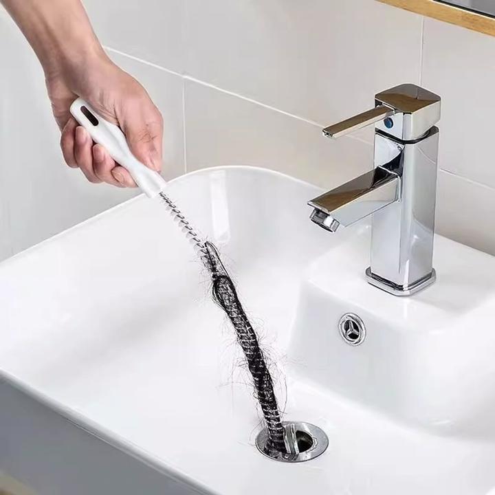 Produktbild Abfluss Reinigungsbürste Siphonbürste Rohrbürste Haarfangbürste Flexibel (1 Stk.)