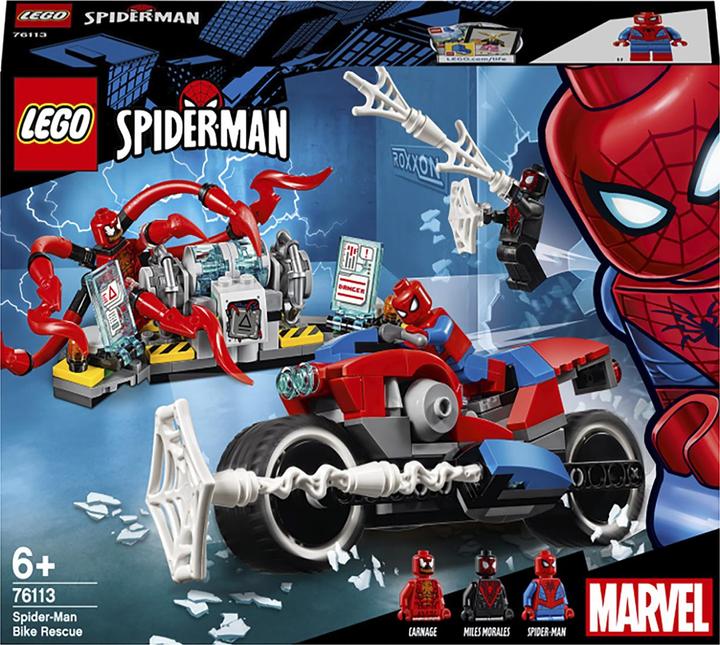 Image du produit LEGO Le sauvetage de la moto Spider-Man (76113, LEGO Marvel)