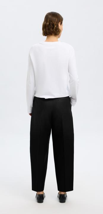 Image du produit Selected Femme Mid Waist Barrel Fit Hosen (Bande de fréquences 38 (2600 MHz))