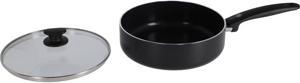 Actual product image Greenpan Cambridge Black Stoofpan met keramische antikleeflaag met deksel 24cm (Frying pan, Aluminium)