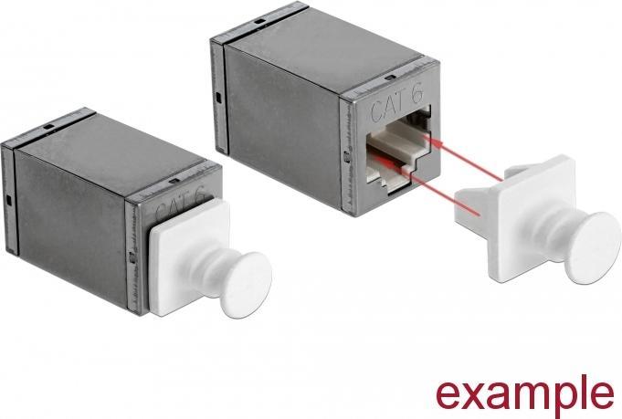 Produktbild Delock Stecker-Staubschutz - weiss (Packung (Blindmodul)