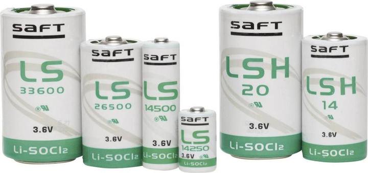 Productafbeelding Saft LSH 20 HBG speciale batterij mono (D) Z-soldeer tag lithium 3,6 V 13000 mAh 1 S (13000 mAh)