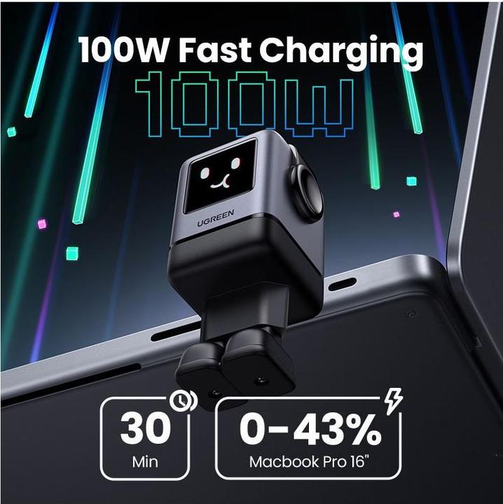 Produktbild Ugreen CARGADOR USB-A+3*USB-C 100W GAN FAST (UG45515B) (100 W)