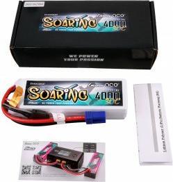 Actual product image Gens Ace G-Tech Soaring 4000mAh 14.8V 30C 4S1P Lipo Battery (14.80 V, 4000 mAh)