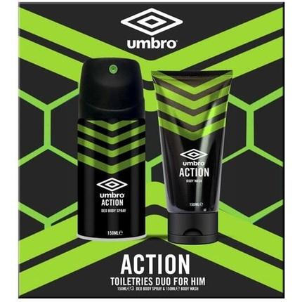 Umbro Action Body Spray und Body Wash 150ml (150 ml)