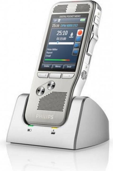 Philips DPM8500 Pocket Memo Integrator (Barcode Scanner, ohne Software, internationaler Schiebeschalter) (4 GB)