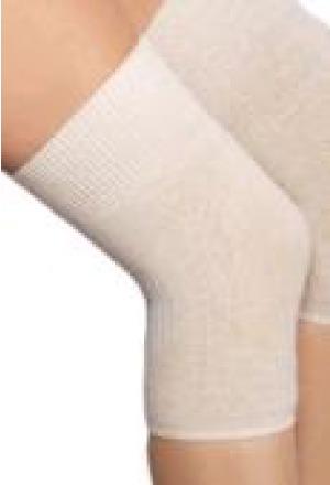 Produktbild 305/20 Kniewärmer XL tri-elastisch mit Rutschbremse natur 25% Angora (XL)