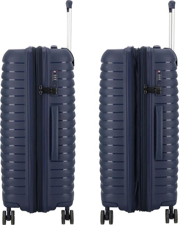 Produktbild D&N Travel Line 4500 4 Rollen Kofferset 3-teilig mit Dehnfalte (205 l, XL (ab 115l))