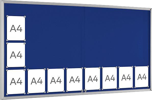 Actual product image Schaar-Design BASIC single display case (Blackboard, 98.5 x 196 cm)