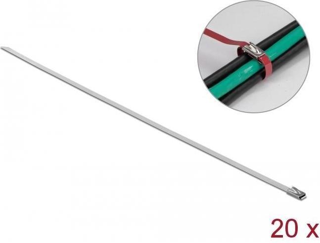 Produktbild Delock Kabelbinder (Packung mit 20) (Metallkabelbinder, 150 mm, 20 Stk.)