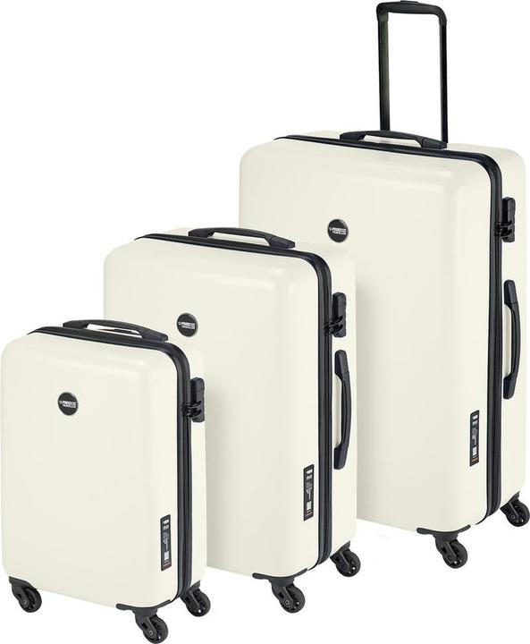 Princess Traveller Prinzessinreisende PT01 - Kofferset - Perle White - SML (35 l, Handgepäck (bis 50l))