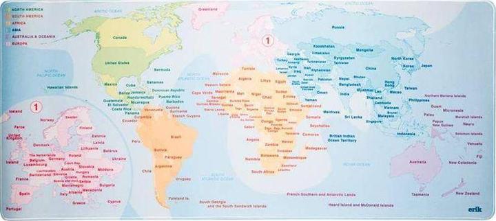 Produktbild Nenurodyta World Map Notebook (MGGE010) (80 x 35 cm)