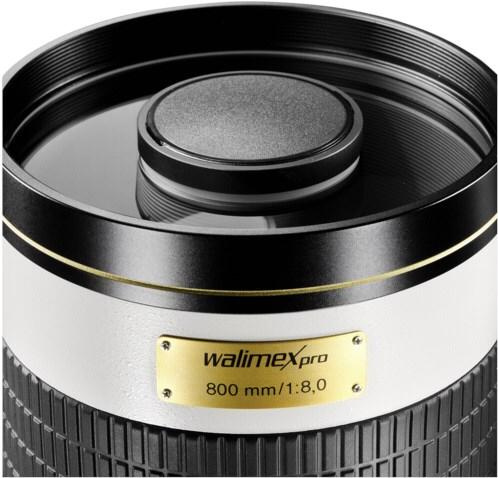 Image du produit Walimex Pro 800/8,0 DSLR Miroir T2 (T2, Micro Four Thirds, APS-C / DX, Plein format)