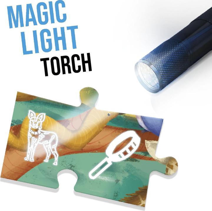 Produktbild Game Explore Safari mit Taschenlampe (70 Teile)