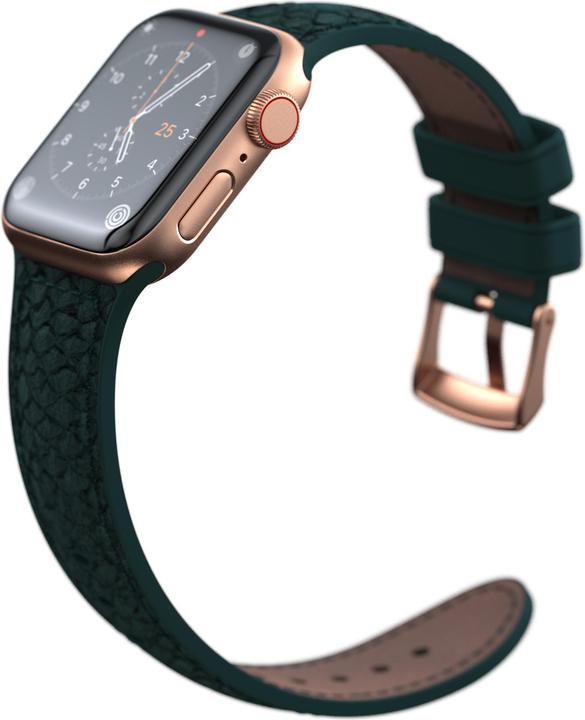 Actual product image Njord Jord Watch Strap For (40 mm, 41 mm, Vegan salmon leather, Silicone, Vegan Leather)