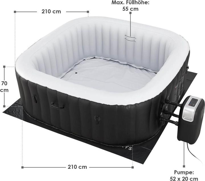 Produktbild Juskys Whirlpool Palmira (6 Pers.)