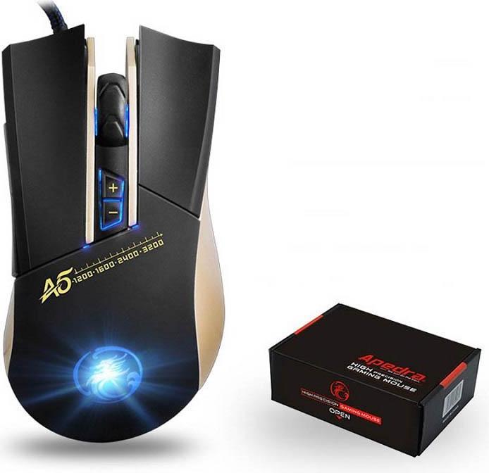 Produktbild JTI Apedra A5 Hochpräzise optische LED-Gaming-Maus - 3200 DPI (Kabelgebunden)