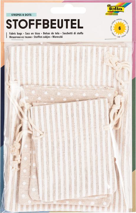 Image du produit Folia sac en tissu (Pochette cadeau, 6 x)