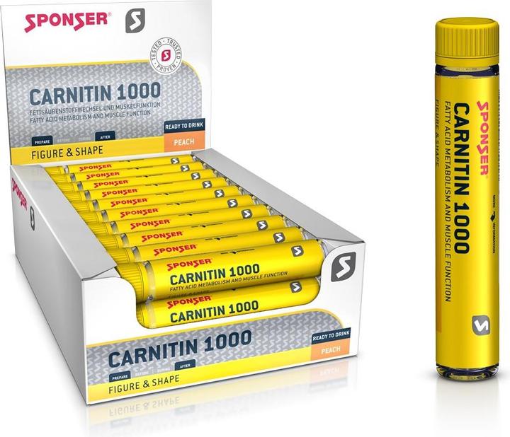 Image du produit Sponser L- Carnitin 1000 (Pêche, 30 x)