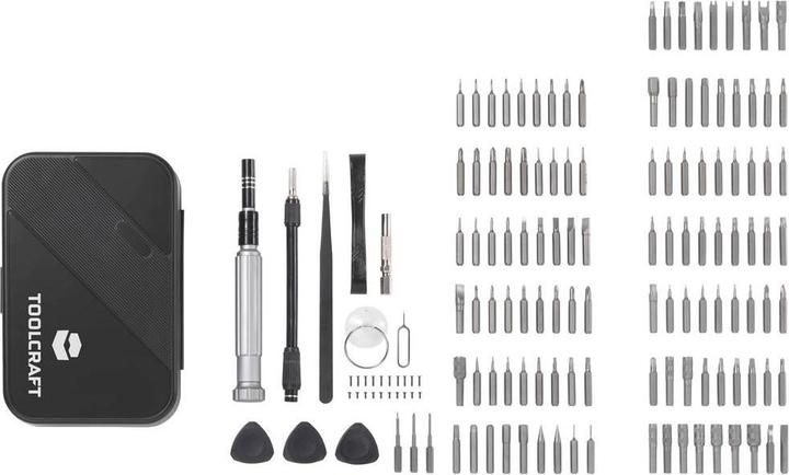 Image du produit Toolcraft TO-9407052 Jeu d'embouts de vissage 150 pièces Phillips, Pozi (3x PH, 2xPH1, 2x 6 mm, 2x PH2)