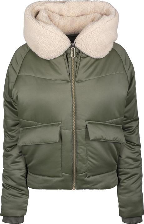 Urban Classics Ladies Sherpa Hooded Jacket (L)