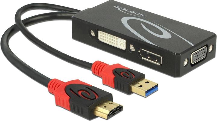 Produktbild Delock Adapter HDMI Stecker (DP, DVI, VGA, 16 cm)
