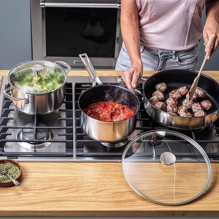 Produktbild KitchenAid Stainless Steel Schmorpfanne (28 cm, Bräter + Schmortopf)