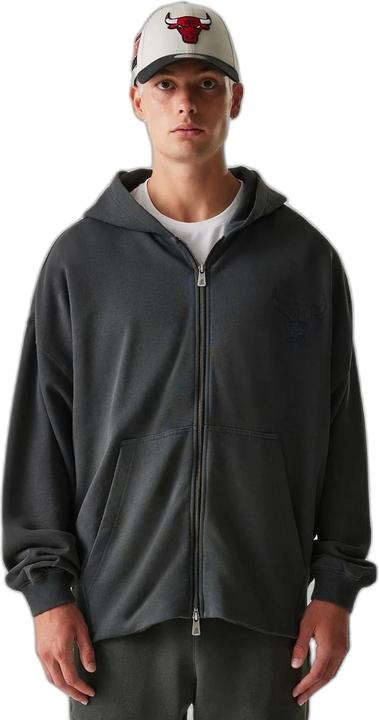 New Era Chicago Bulls Full-Zip-Sweatshirt Washed