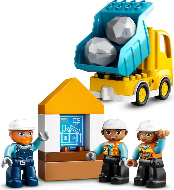 Actual product image LEGO DUPLO construction site with wrecking ball (10932)