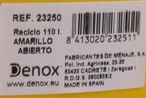 Nährwerte und Zutaten Denox 110l offener Recycling-Mülleimer gelb d (110 l)