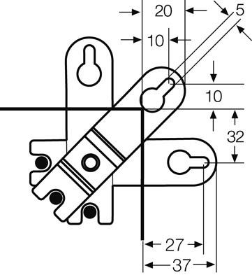 Actual product image Hensel ENYSTAR external lugs 4 pieces FP AL 40 VE4