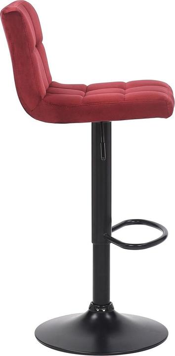 Produktbild Swisshandel24 4er Set Barhocker Feni Samt, rot
