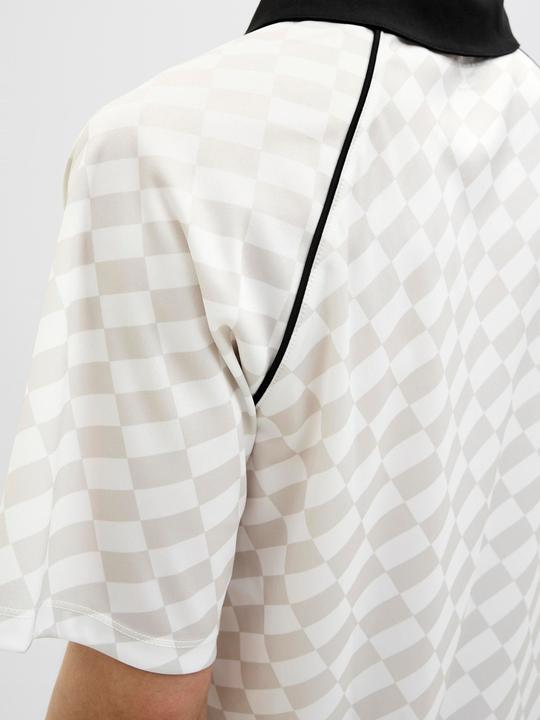 Image du produit Jack & Jones Jcoretreat Aop Mesh Open Collar Polo Ln (L)