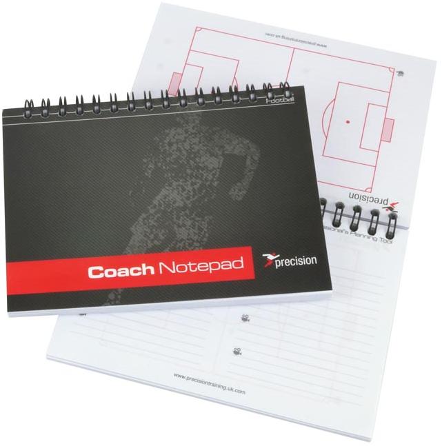 Precision A6 Football Pro-Coach Notepad (Pack 6)