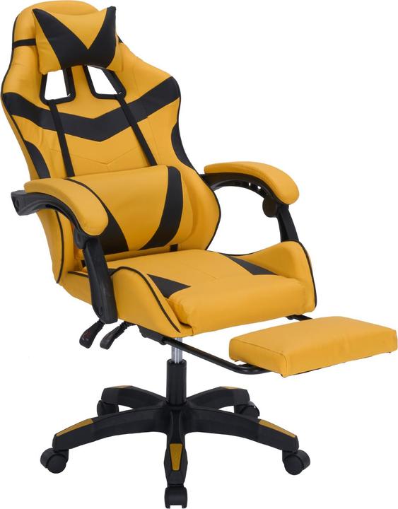 HTI-Living Gaming Stuhl Krit Eco Gelb-Schwarz