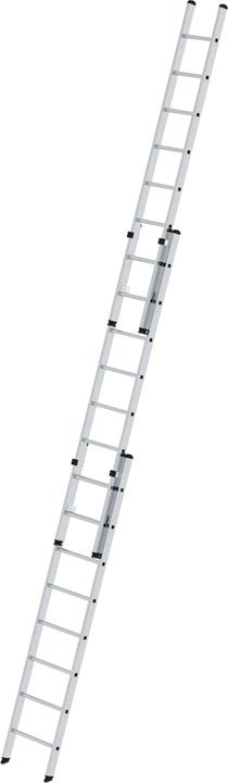 Produktbild Munk Sprossen-Schiebeleiter 3-teilig ohne Traverse 3x8 Sprossen (Regalleiter, 300 cm)