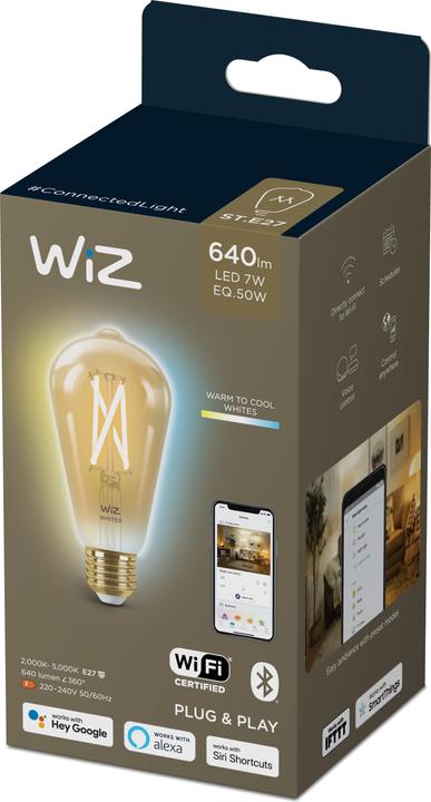Produktbild WiZ Filament (E27, 6.70 W, 640 lm, 1 x, E)