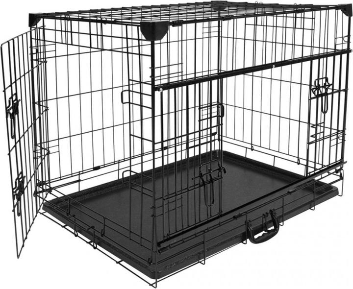 Actual product image EBI Duvo+ wire cage Ninja Edition with sliding door (Dog, Foldable, Reflectors)