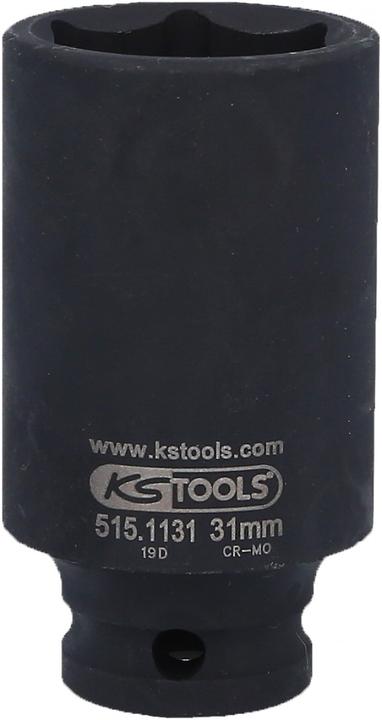 Actual product image KS Tools 1/2" power socket long (31 mm)
