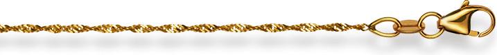 Natsumi Schmuck Halskette Gelbgold 18K/750 Singapur 1.2mm (750/18 K Gelbgold, 45 cm)
