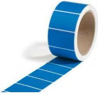 Produktbild Transpak Sicherheitsetiketten Masse 38x32mm blau blau