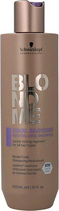 Actual product image Schwarzkopf Blondme - Cool Blondes Neutralizing Shampoo (1000 ml, Liquid shampoo)