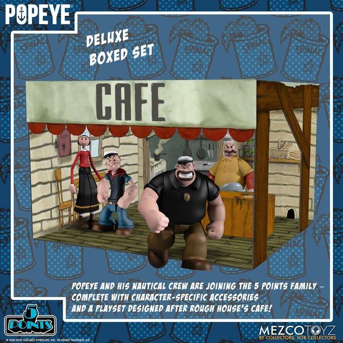 Produktbild Mezco Toys Popeye - 5 Points: Box Set - Deluxe