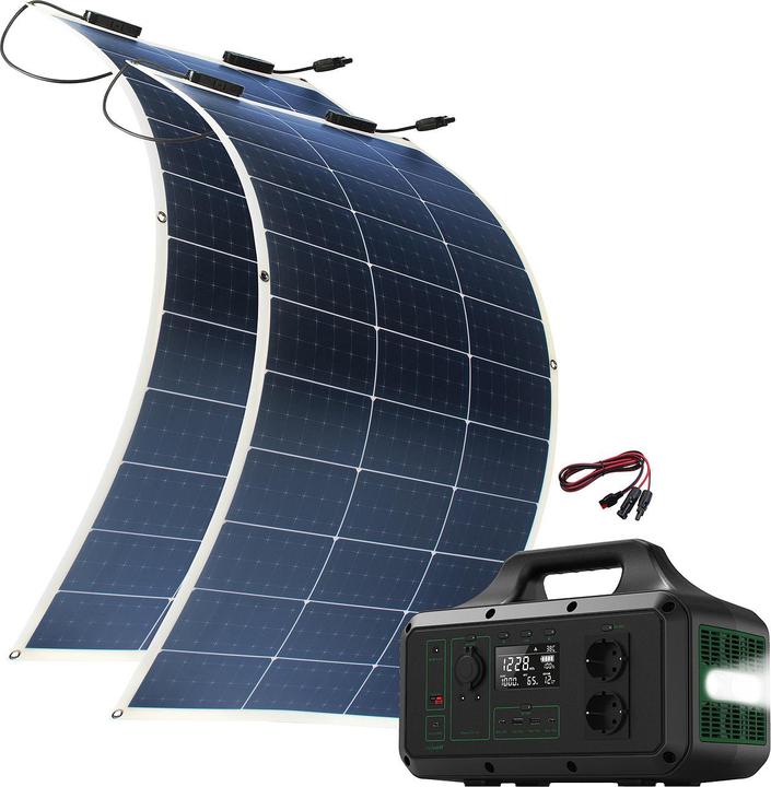 Produktbild Revolt Powerstation & Solar-Generator mit 1.228 Wh & 100-Watt-Solarmodul, App