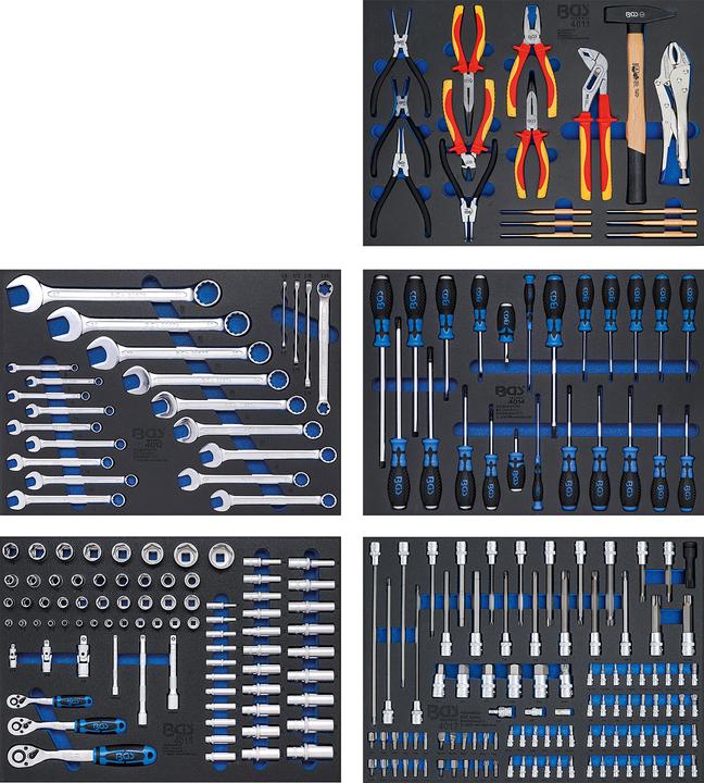 Image du produit BGS Servante d'atelier 7 tiroirs avec 246 outils (7 x)