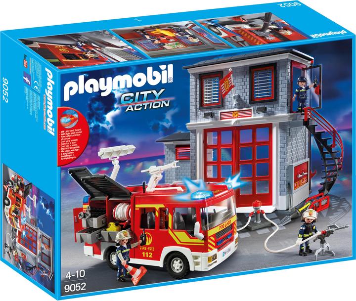Produktbild Playmobil Feuerwehr-Megaset mit Pumpe (9052)