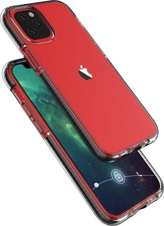 Produktbild Hurtel Spring Case clear TPU gel protective cover with colorful frame for iPhone 13 mini yellow (Apple iPhone 13 mini)
