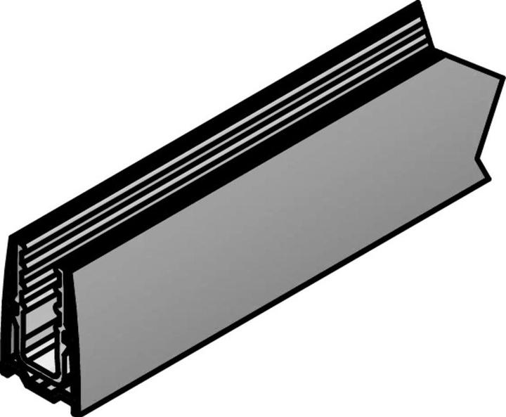 Vitris Wandprofil Alu 2000mm black